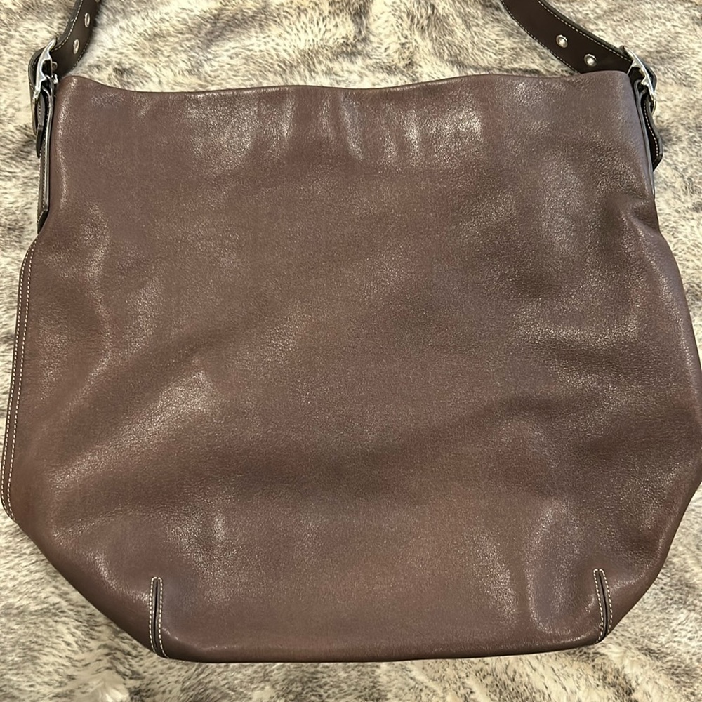 Vintage Coach - 2002 duffel sac bag in chocolate brown leather